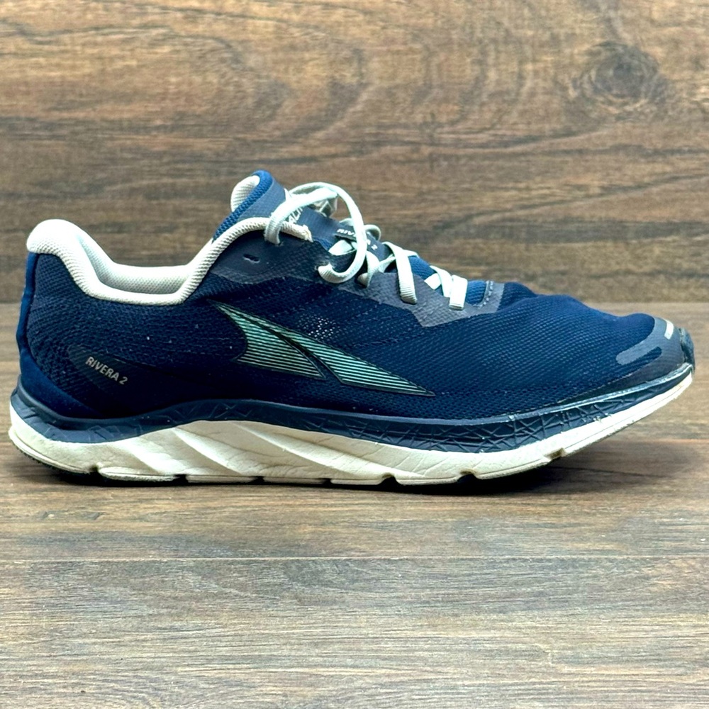 Altra Shoes Womens 9.5 Rivera 2 Blue Running Athletic Workout AL0A5489445